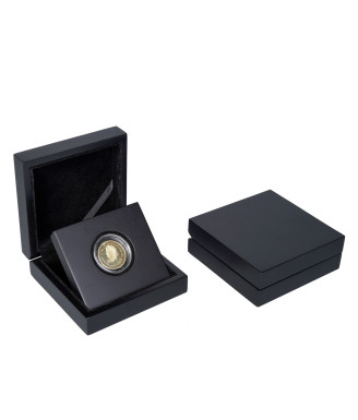 Handmade wooden coin holder box 