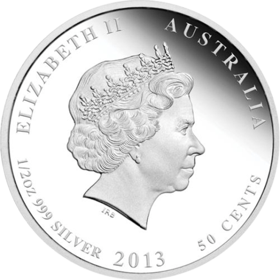 2013 Birds of Australia - Red-Tailed Cockatoo 1/2oz Silver Proof
