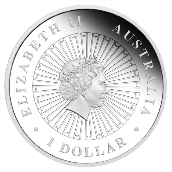 Australian Opal Lunar Series 2018 Year of the Dog 1oz Silver Proof Coin