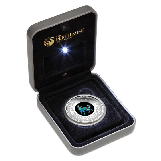 Australian Opal Lunar Series 2018 Year of the Dog 1oz Silver Proof Coin