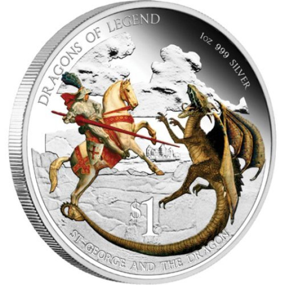 2012 Dragons of Legend Series: St George and the Dragon 1 oz