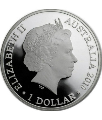 2010 Australia 1 oz Silver Kangaroo Proof (High Relief)