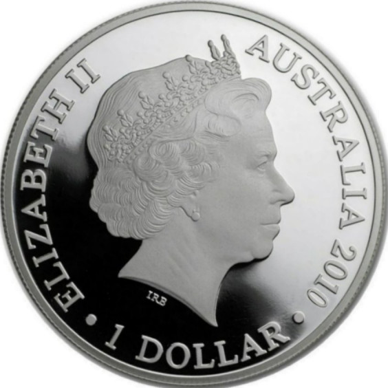 2010 Australia 1 oz Silver Kangaroo Proof (High Relief)