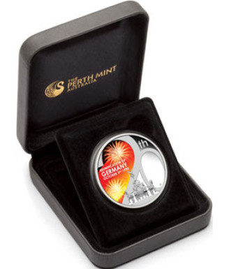 2010 Reunification of Germany 1oz .999 Silver Proof Coin