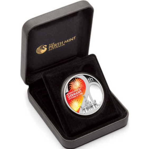 2010 Reunification of Germany 1oz .999 Silver Proof Coin