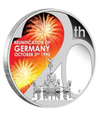 2010 Reunification of Germany 1oz .999 Silver Proof Coin