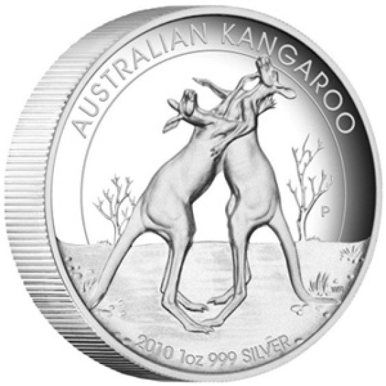 2010 Australia 1 oz Silver Kangaroo Proof (High Relief)