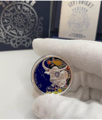 Taurus - 2019 Ukrainian Star Sign Silver Coin