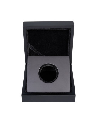 Handmade wooden coin holder box 