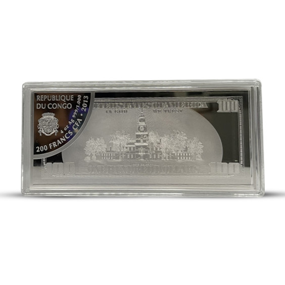 Silver coin '100 dollars'