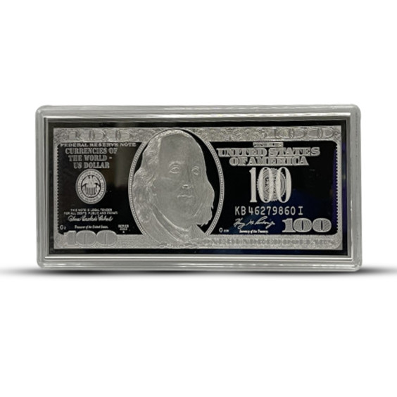 Silver coin '100 dollars'