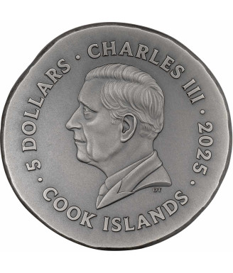 Numismatic Icons: Leon – 2025 1 oz Silver Coin Antique Finish | Limited Mintage of 999 | CIT Cook Islands