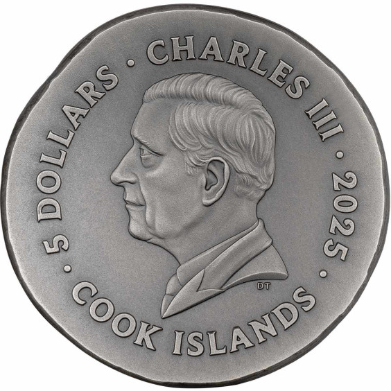 Numismatic Icons: Leon – 2025 1 oz Silver Coin Antique Finish | Limited Mintage of 999 | CIT Cook Islands