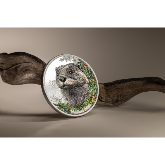 Woodland Spirits: Otter – 2025 1 oz Silver Proof Coin Coloured Design | CIT Mint | Limited to 1,500 Worldwide