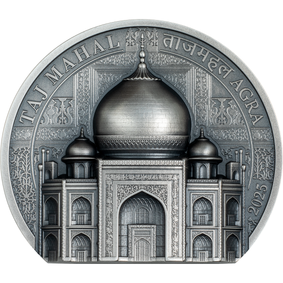 Taj Mahal – 2025 2 oz Silver Coin | Smartminting® Ultra High Relief
