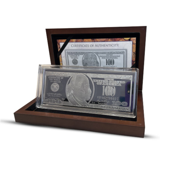 Silver coin '100 dollars'