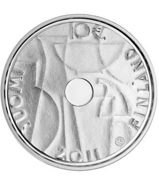2011 Finland "Kaj Franck" €10 Silver coin