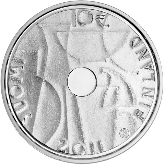 2011 Finland "Kaj Franck" €10 Silver coin