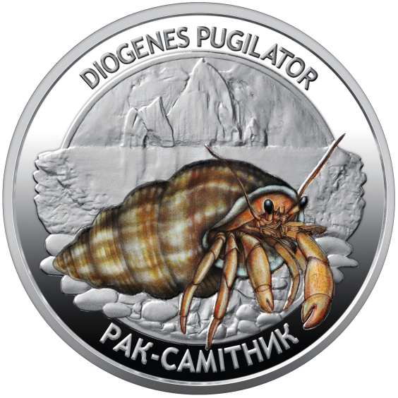 Ukrainian Marine Wildlife: Hermit Crab & Goby Fish in Souvenir Folder Ukrainian Marine Wildlife: Hermit Crab & Goby Fish in Souvenir Folder