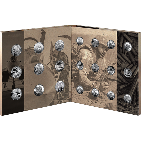 Ukraine’s Security and Defense Forces: Circulation Commemorative Coin Set (27 Coins, 10 UAH each) Ukraine’s Security and Defense Forces: Circulation Commemorative Coin Set (27 Coins, 10 UAH each)