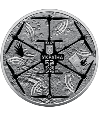 2025 Ukrainian “Bavovna” – Vampire UAV Commemorative Coin (Souvenir Packaging)