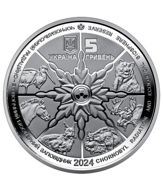 Chornobyl Coin: Revival - Black Stork (5 Hryvnias) in Souvenir Packaging