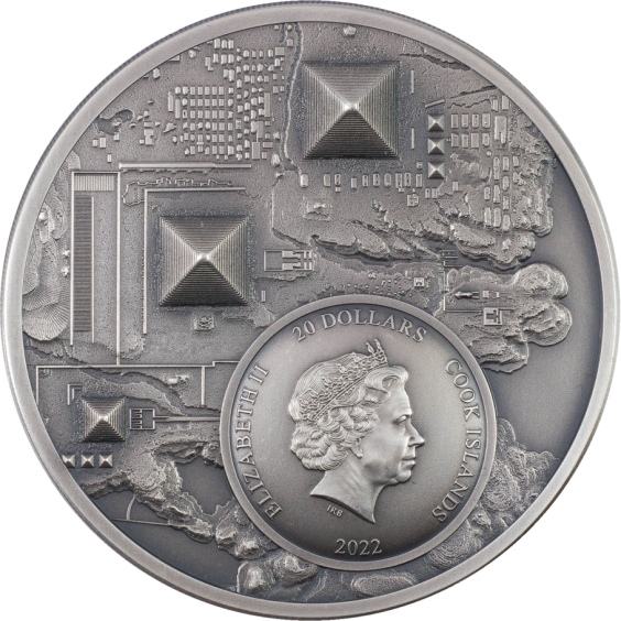 Legacy of the Pharaohs – Silver 3 oz Antique finish